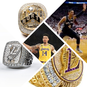 San Antonio Spurs, Los Angeles Lakers and the Toronto Raptors championship rings give a hint to answer the question "how many rings does Danny Green have?".