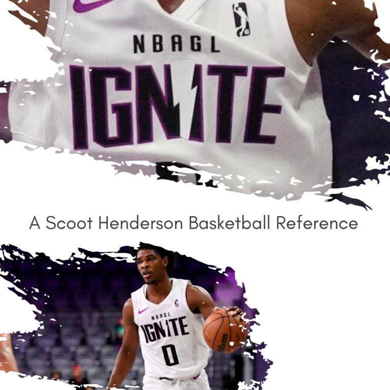 Scoot Henderson basketball star for the NBA G League Ignite