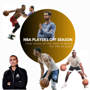 NBA player offseason feature image of Bradley Beal, Drew Hanlen, Tim Grover, Jaysen Tatum and Chris Matthews aka Lethal Shooter.