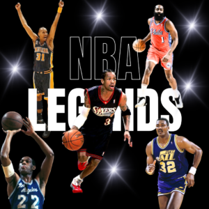 Elgin Baylor, Reggie Miller, Allen Iverson, James Harden and Karl Malone, some of the best NBA players of all time without a championship ring.