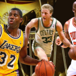 Magic Johnson, Larry Bird and Michael Jordan are 3 out of the top 10 NBA players of all time.